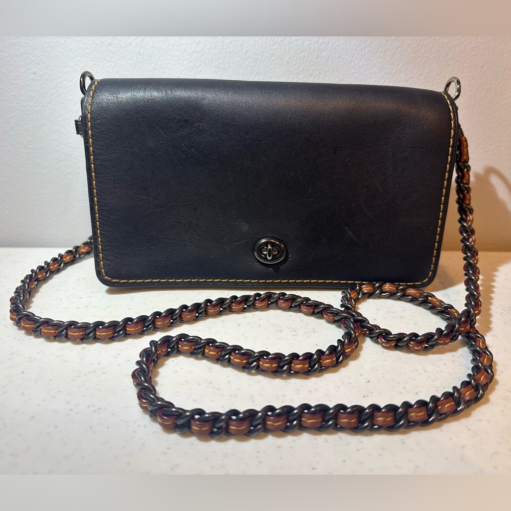 Black Coach crossbody bag